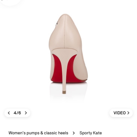Christian Louboutin Women's Cream Pumps - Picture 5 of 12
